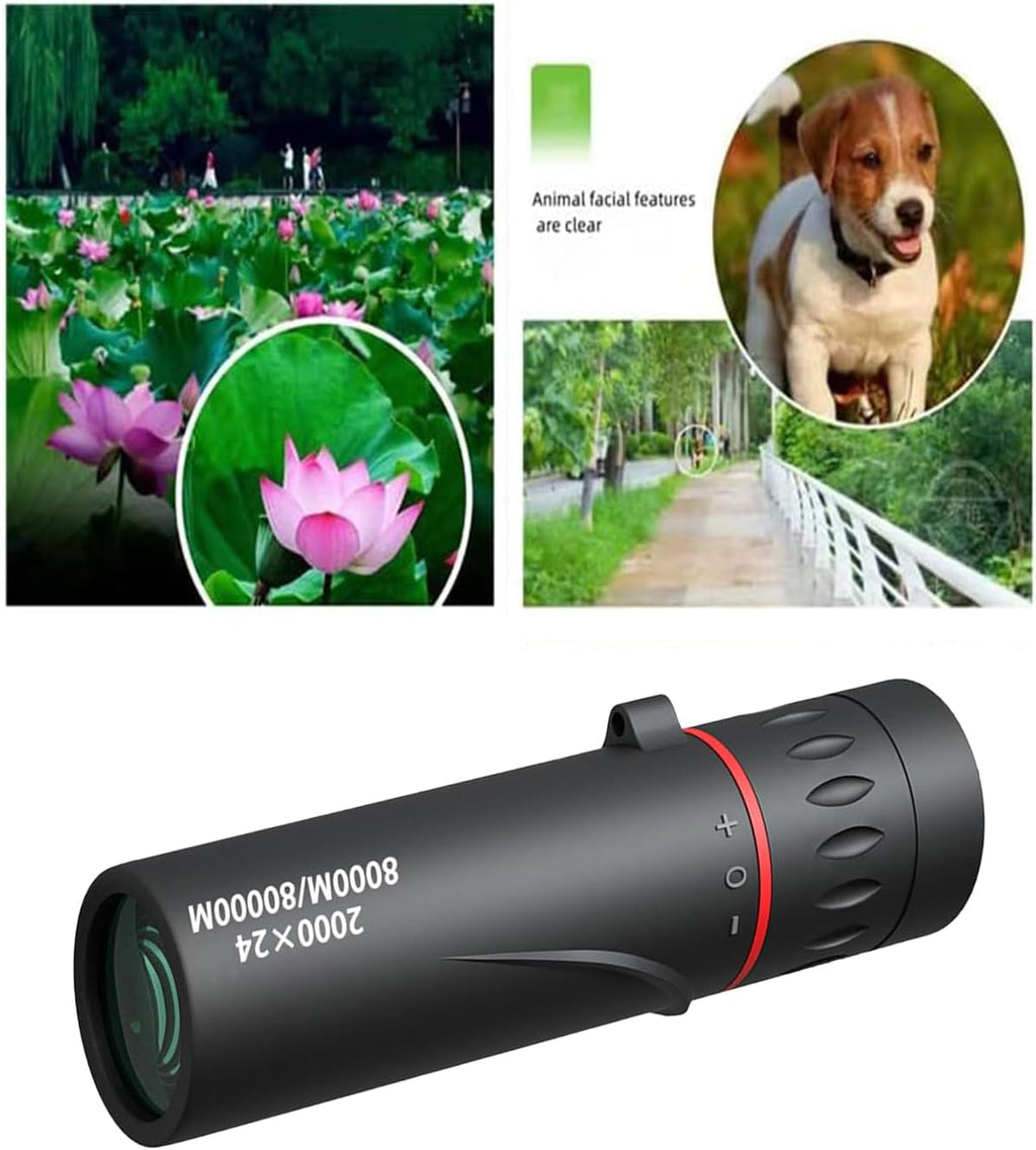 Mini Telescope for Adults,with Clips 2000X24 Monocular Focus Optics Telescopes onocular Power Monocula