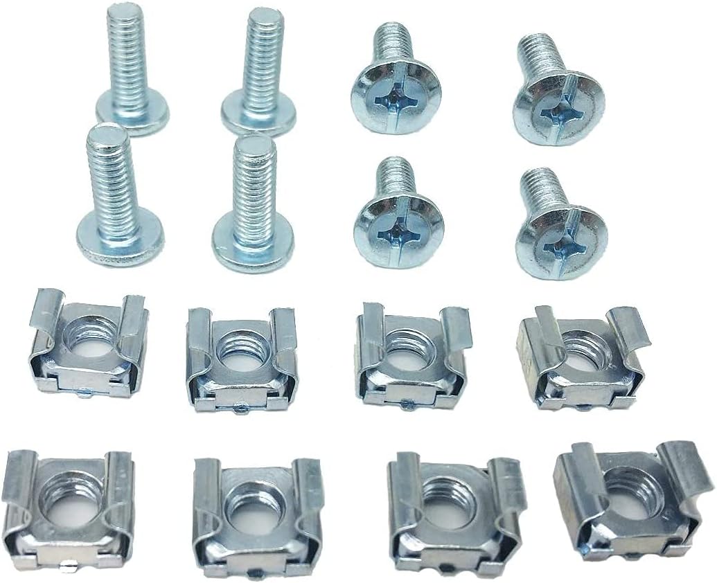 2 Pack 1U 19 Inch Cable Manager Horizontal Rack Mount 24 Slot