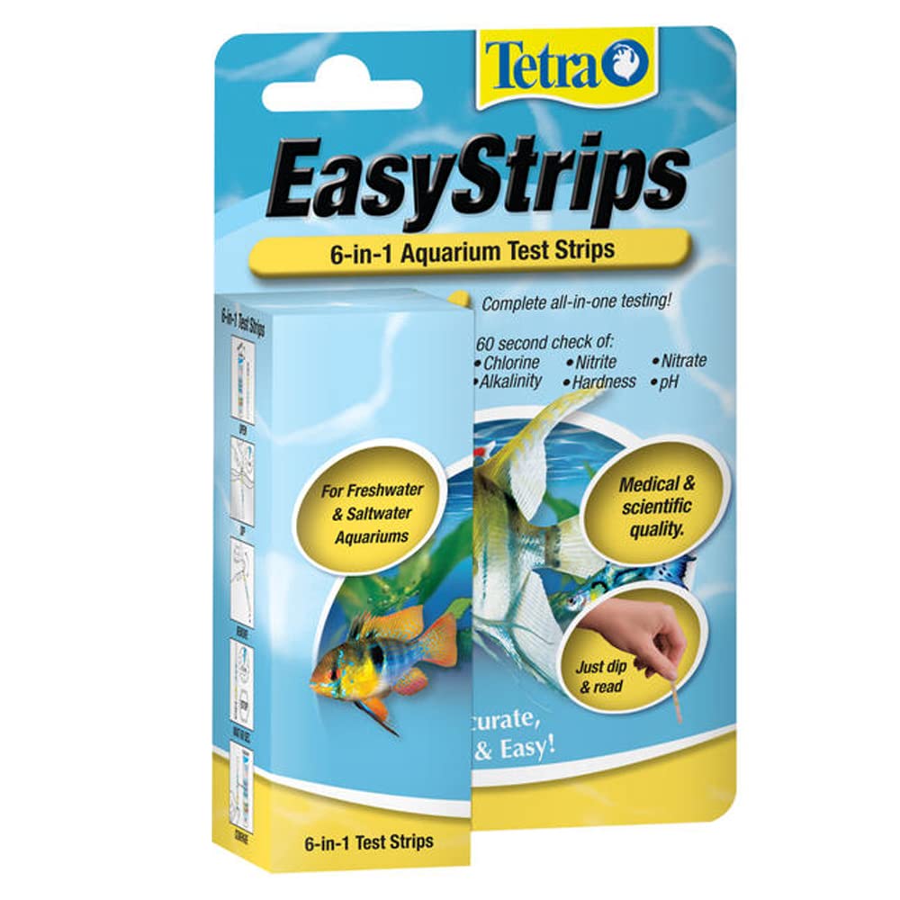 EasyStrips 6-in-1 Aquarium Water Test Strips, 25 Count