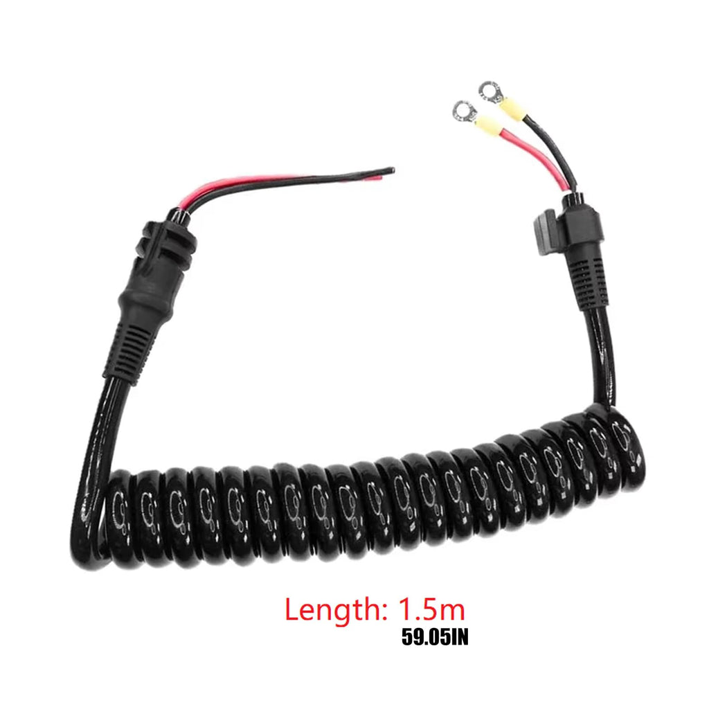 Trolling Motor Extension Cable, Coiled Power Wire 8M0029237 for Motorguide Xi5 Boat Wiring Replacement