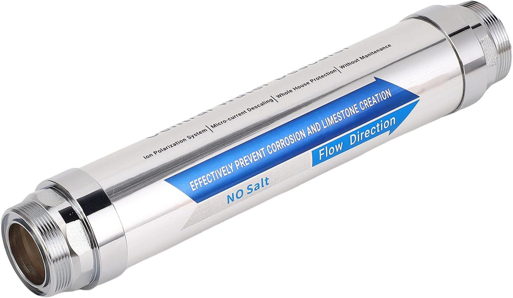 Whole House Water Descaler System, Non Salt Magnetic Water Softener for Shower and Dishwasher, High Flow Anti Scale