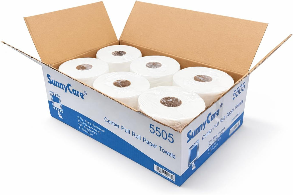 #5505 Center Pull Paper Towels 2-Ply 600sheets/roll ; 6 Rolls