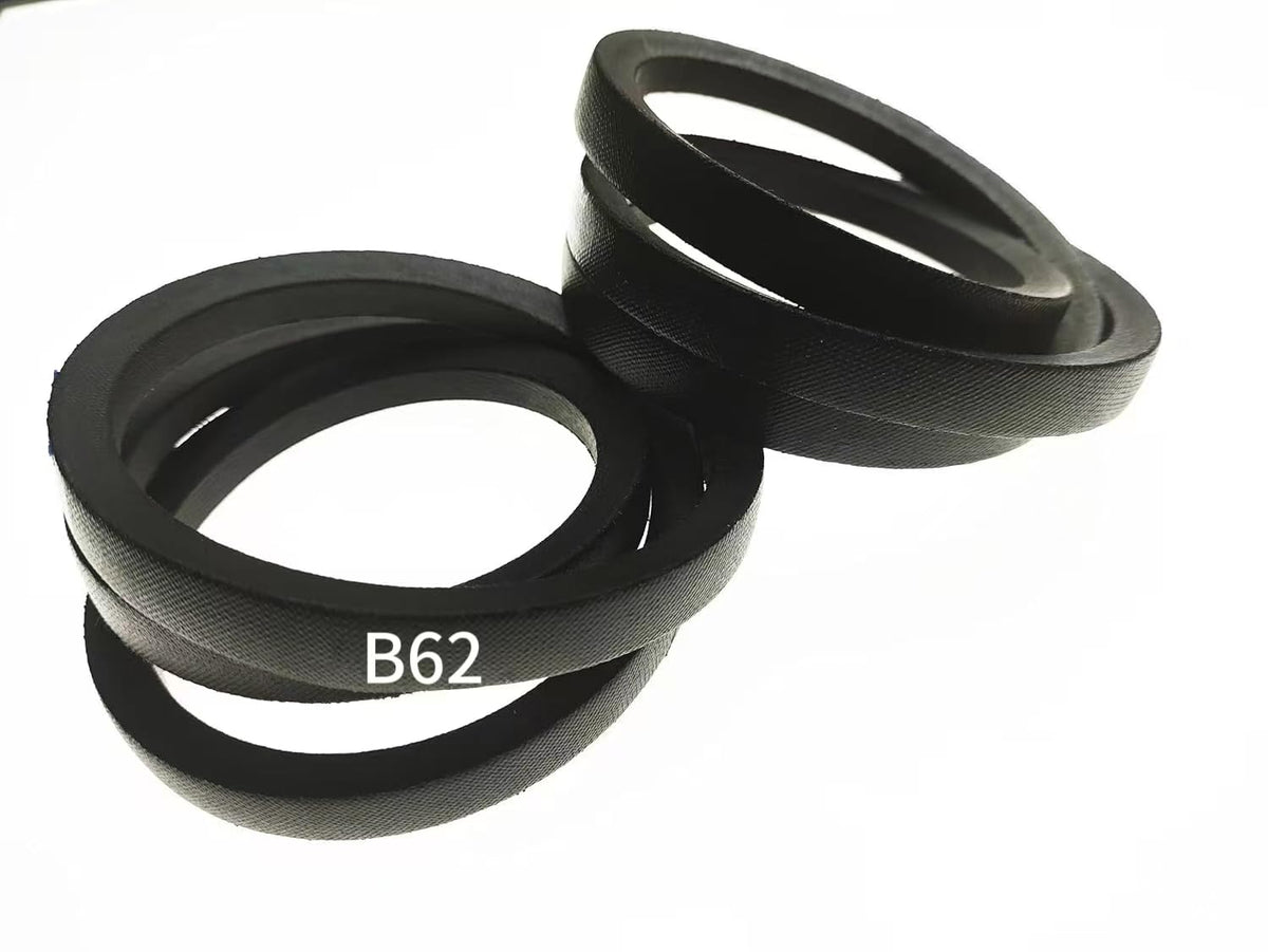 B62/5L650 V-Belt, 5/8 x 65in, Rubber Material, 2 Pcs