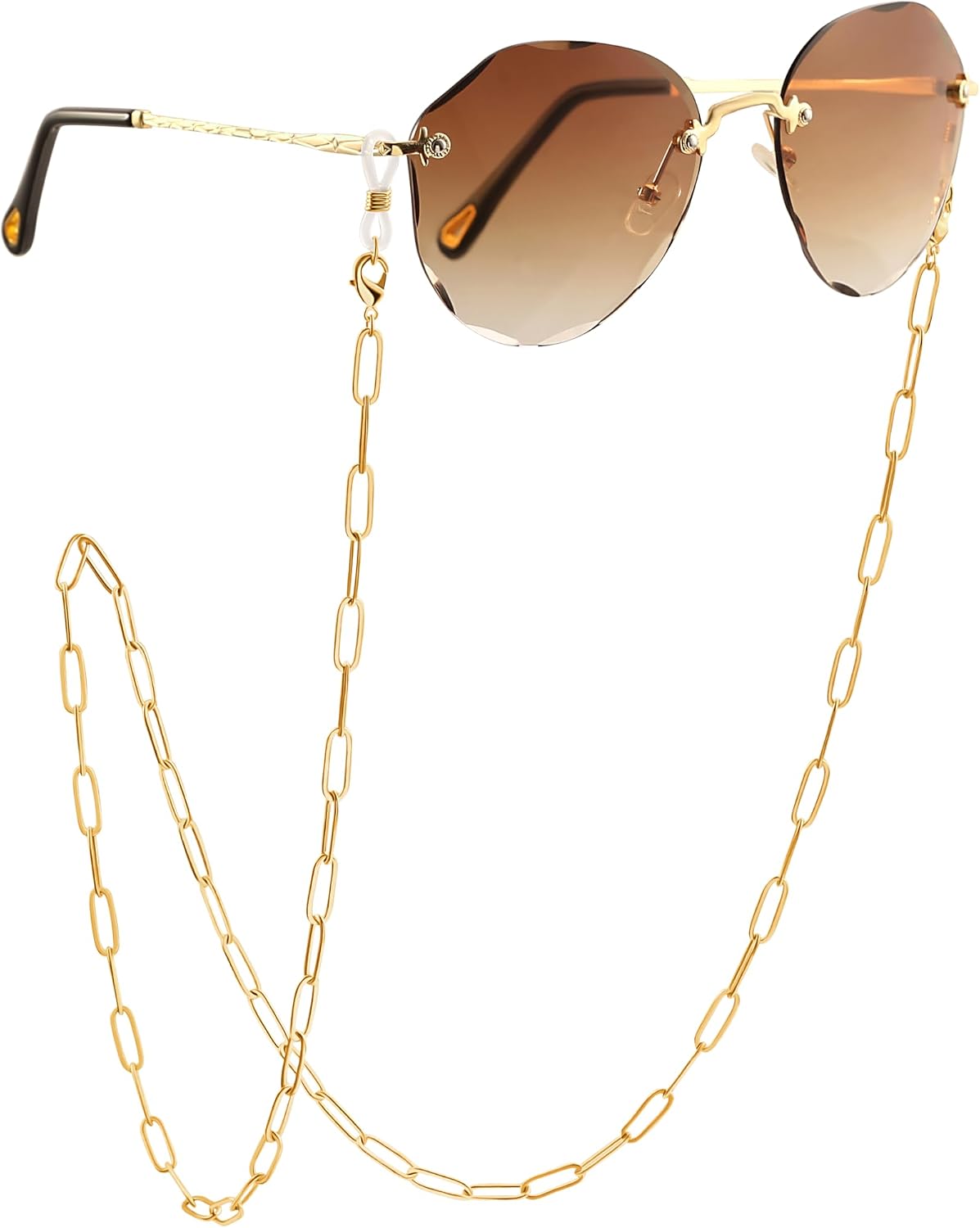 18K Gold Plated Eyeglass Chain Sunglasses Strap Holder Reading Glasses Retainer