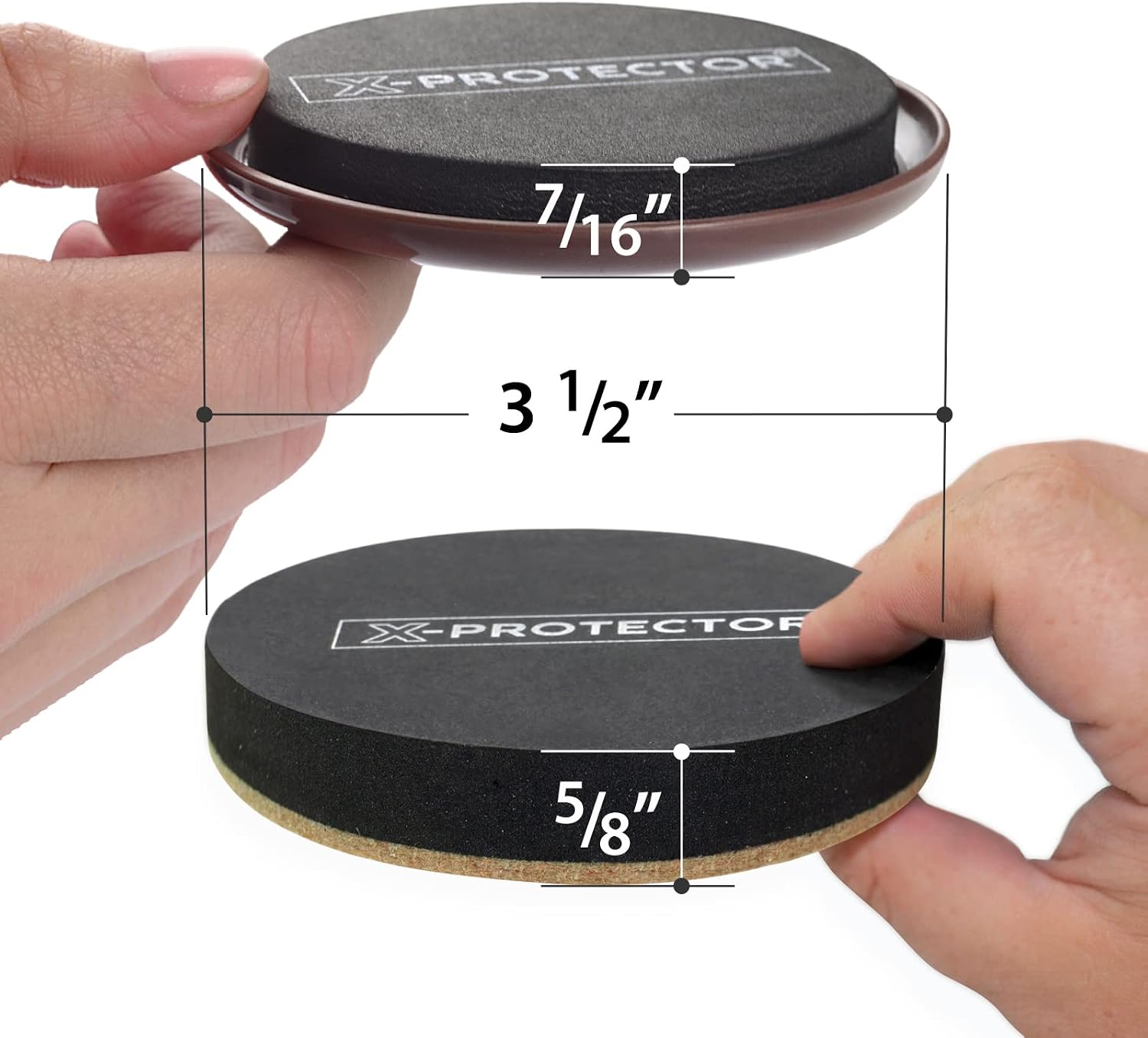 Furniture Sliders X-PROTECTOR 16 PCS – Furniture Sliders Hardwood Floors & Felt Furniture Movers – Moving Pads All