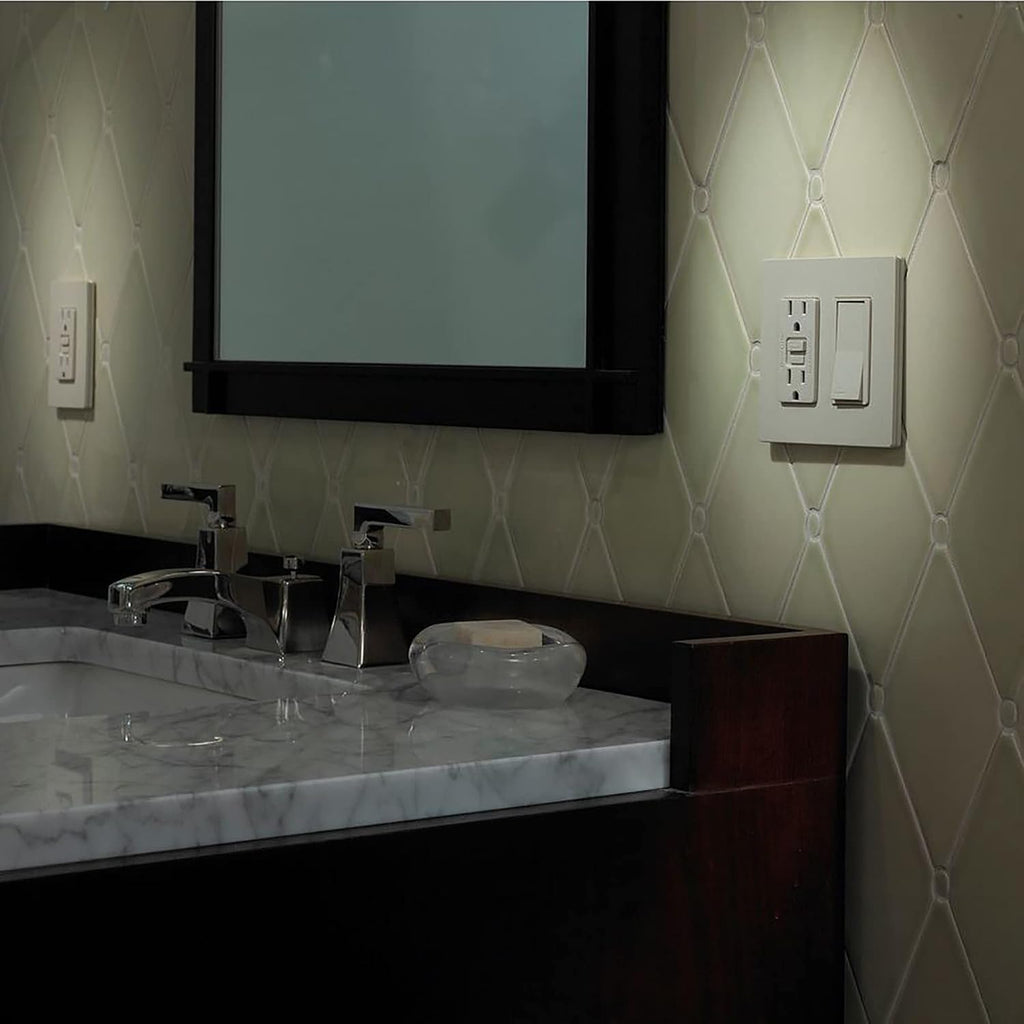 Lutron Claro Light Switch Cover Plate, 2 Gang Wallplate, Satin