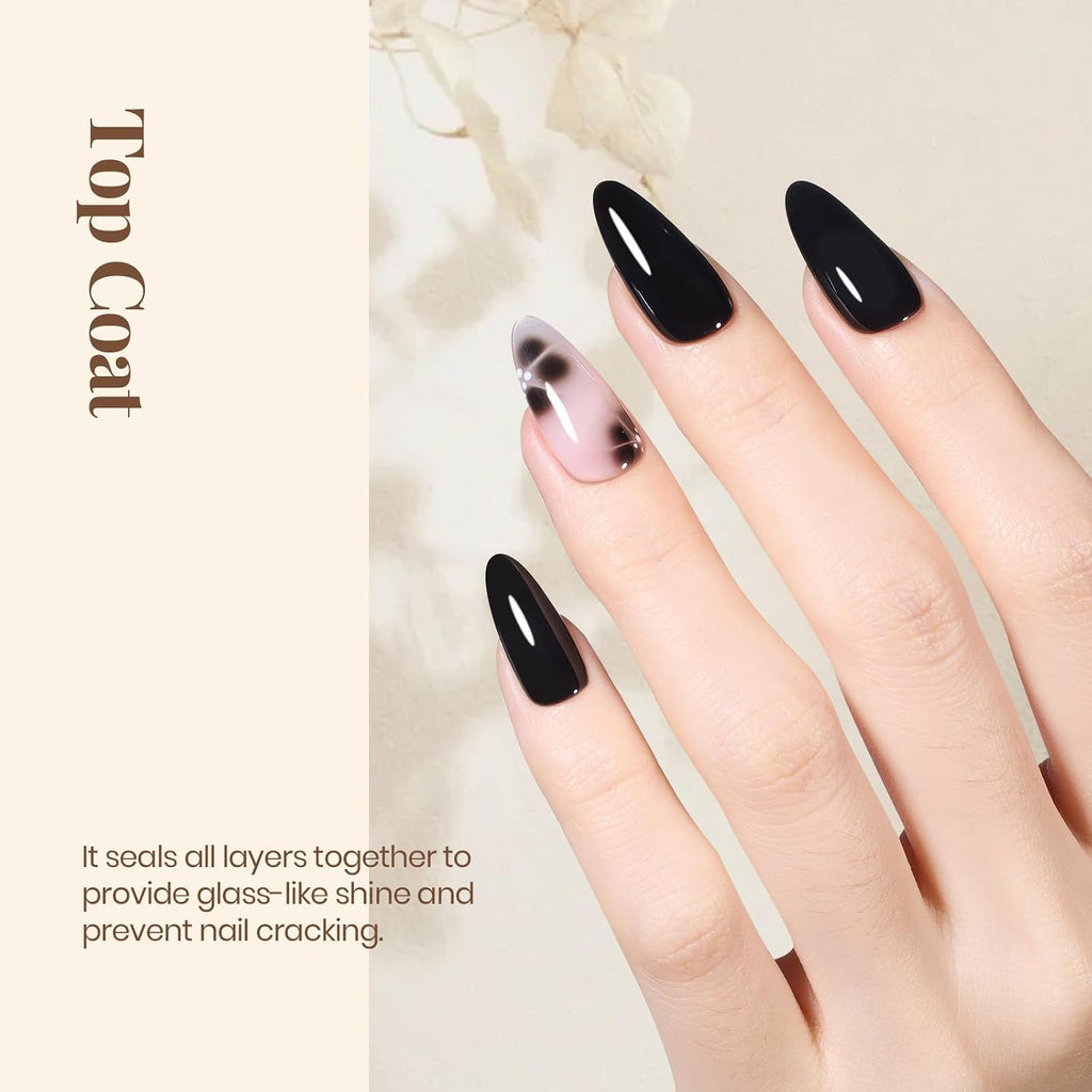 Beetles Gel Top Coat 15ml No Wipe High Gloss for Gel Nail Polish