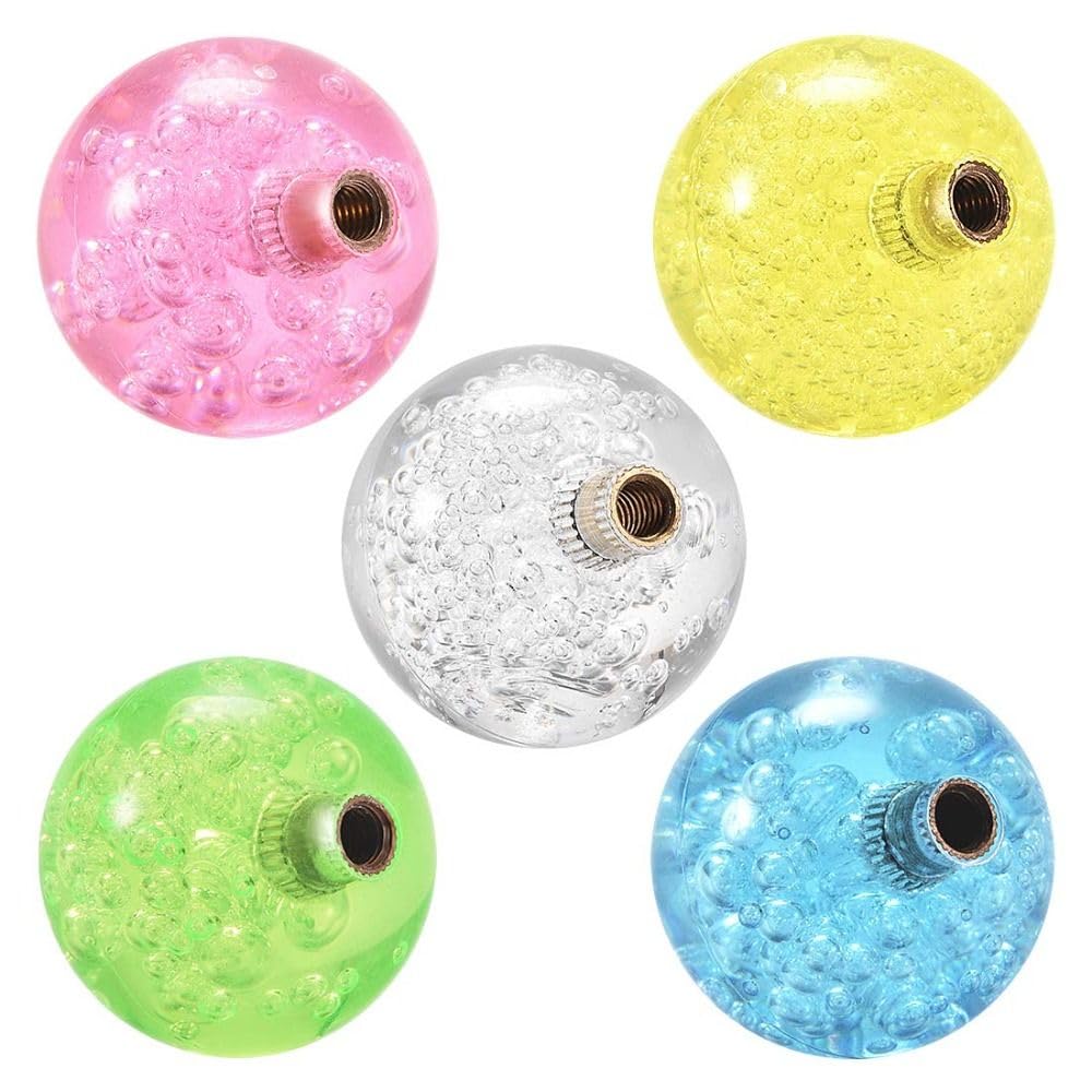 5 Pcs Joystick Ball Top Handle 35mm 5 Colors Round Topball Handle Crystal Rocker Ball Joystick Replacement Arcade