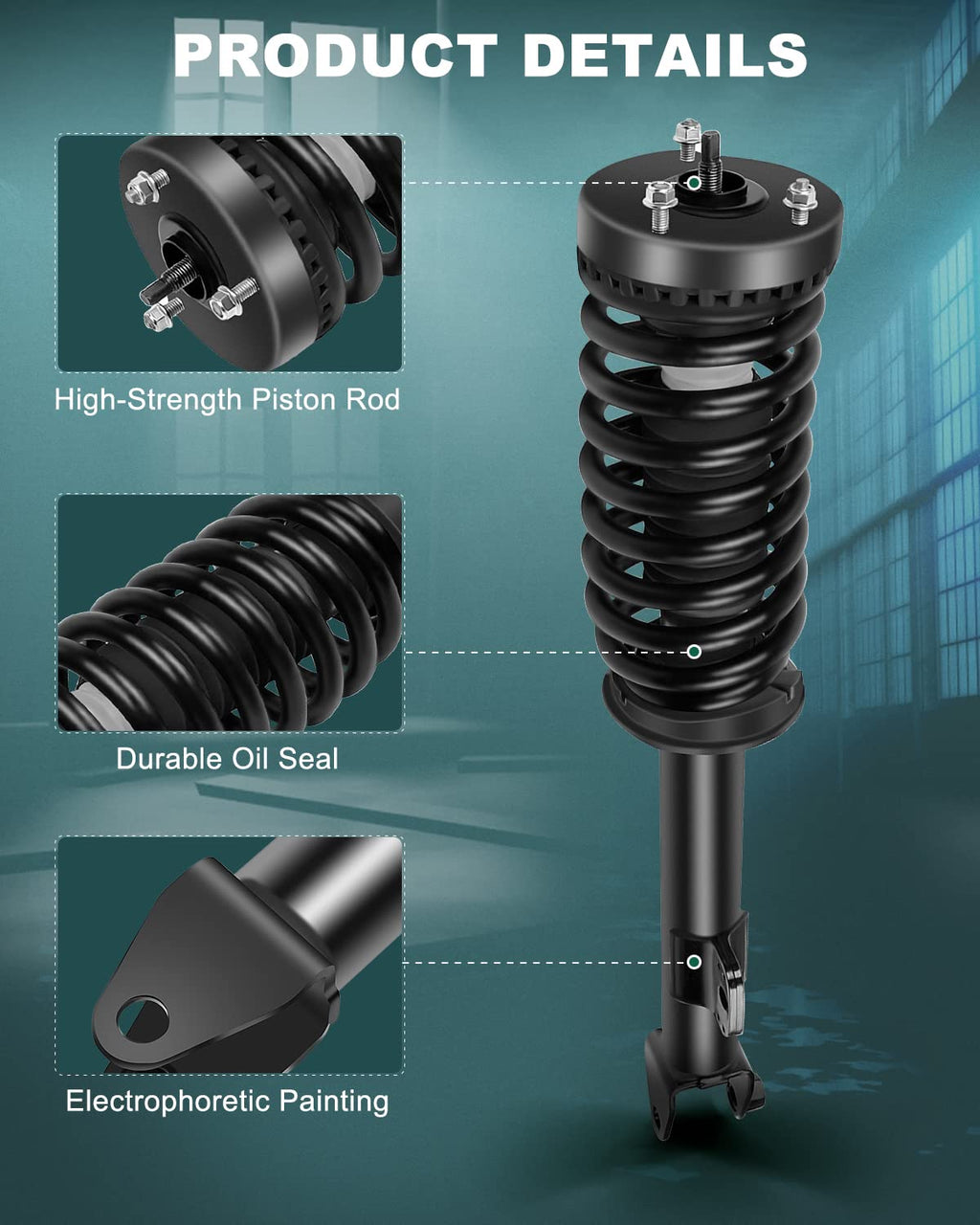 AUTOMUTO RWD Complete Struts Assembly Front Rear for Chrysler 300 2005-2010