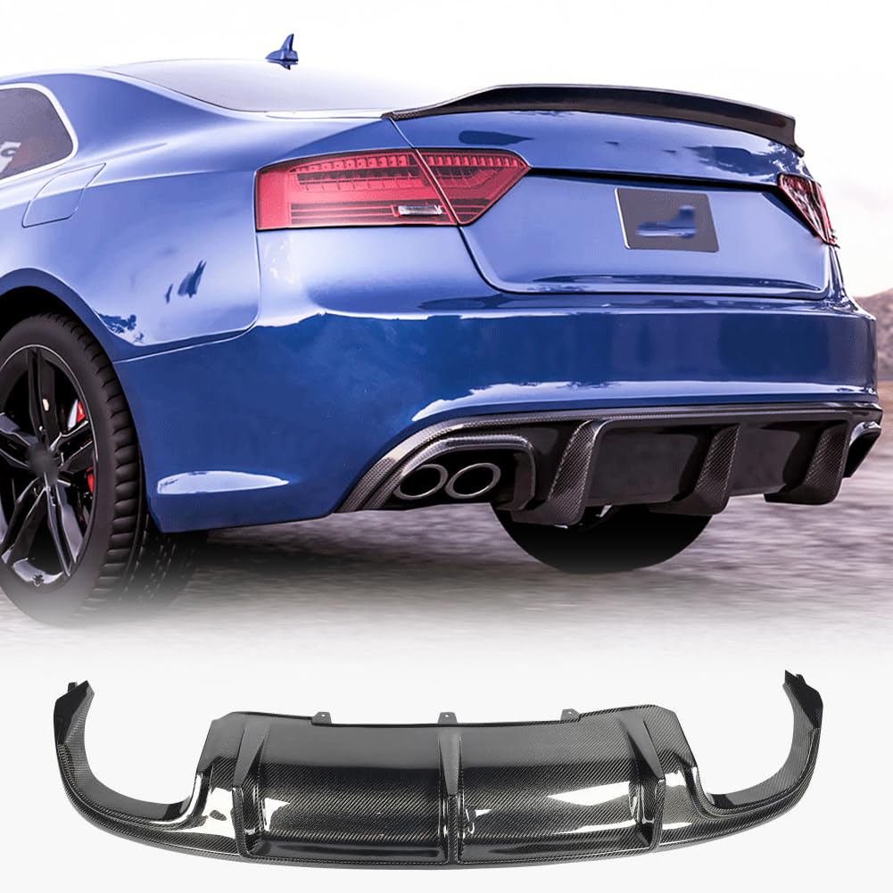 Real Carbon Fiber Rear Diffuser for Audi S5 A5 Sline B8.5 2013-2017
