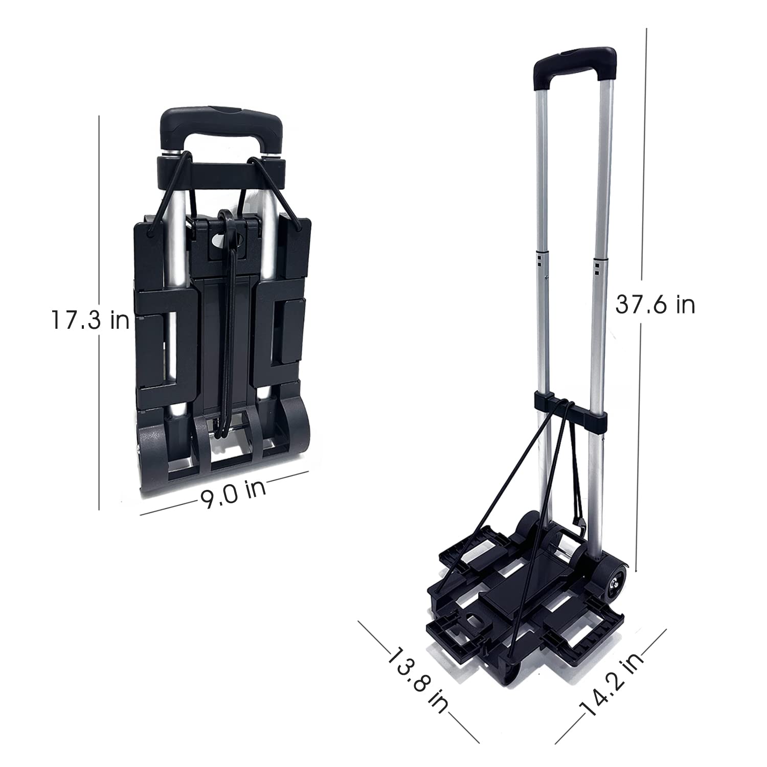 Car Seat Travel Cart for Airport, Foldable Car Seat Dolly & Roller, 90lbs Capacity Car Seat Carrier for Airport