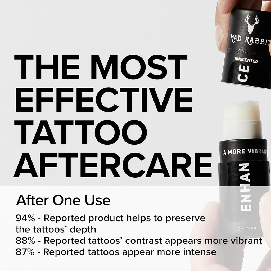 Enhance Tattoo Balm Stick, Tattoo Aftercare, 3 Pack
