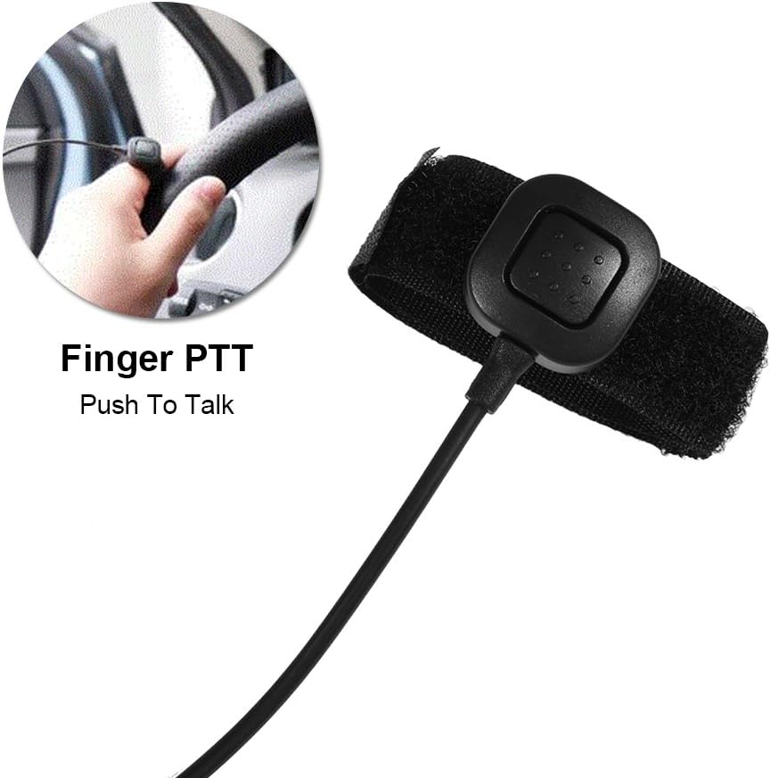 Professional Throat Headset, Walkie Talkie Acoutic Tube Earpiece PTT for UV5R 2-Way Radio Walkie Talkie for