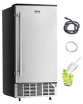 Undercounter Built-in Ice Maker, 80 Lbs/Day Under Counter Machine