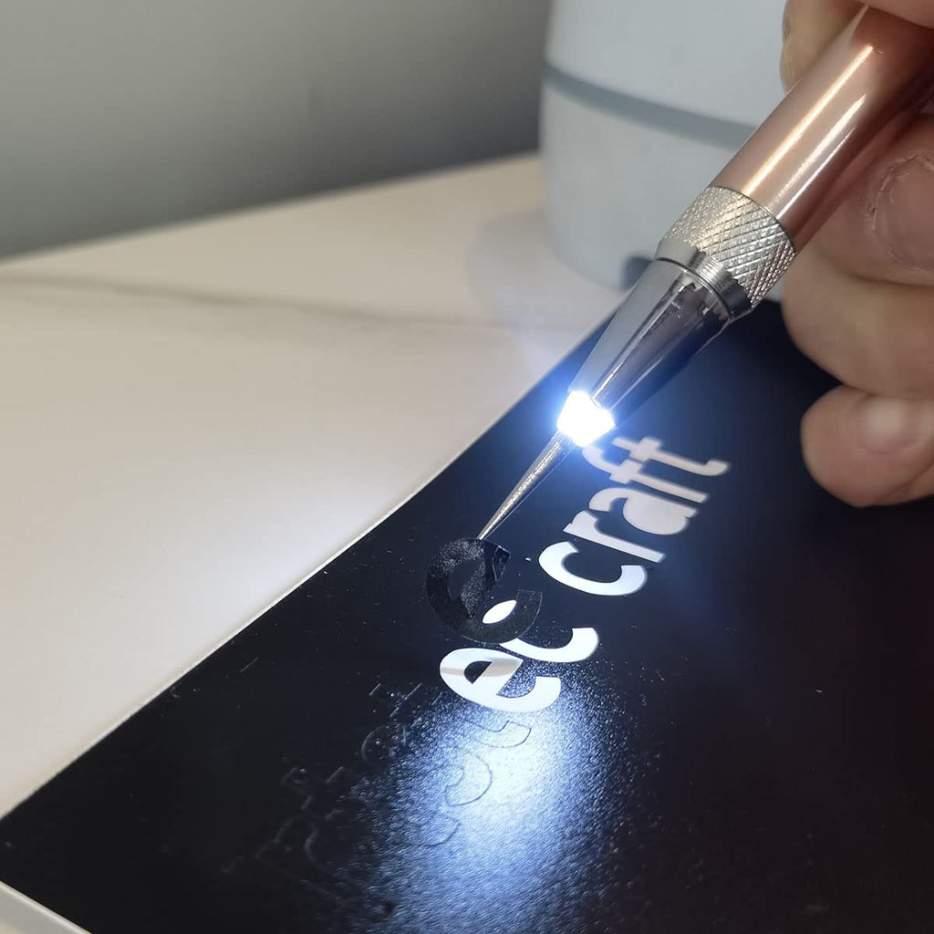 LED Weeding Tools for Vinyl with Light with Pin and Hook for Removing Tiny Vinyl Paper & Iron-on Projects Cuts