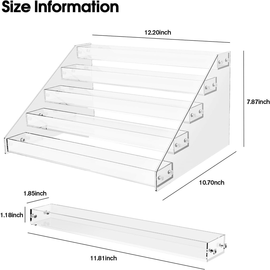 Acrylic Display Shelf,Risers Display Stands,Perfume Organizer,Cupcake Stand,Tiered Display Stand,Sticker Display,Card