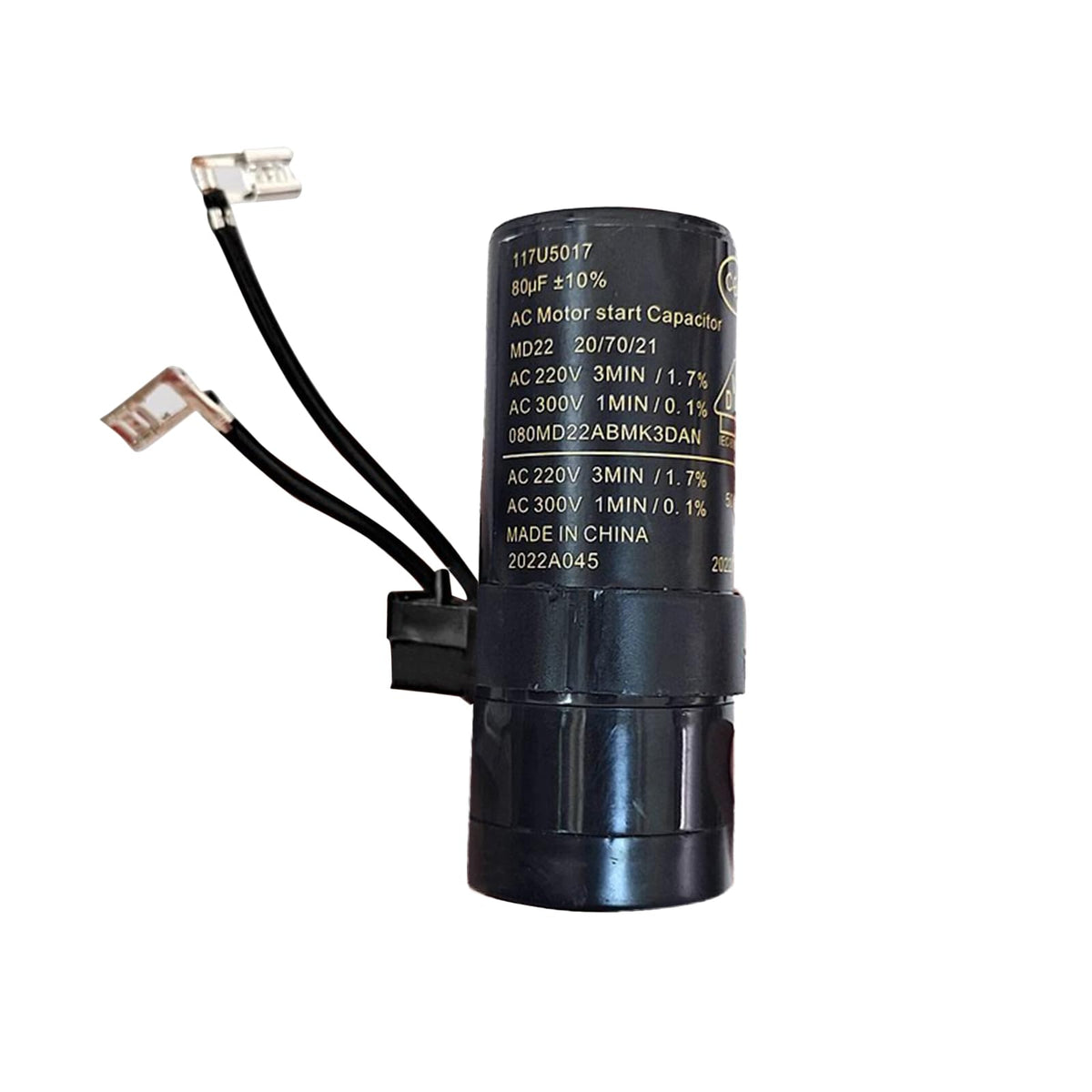 NUHFUFA Replacement 117U5017 Start Capacitor 80uF Compatible with Refrigerator Freezer Dan-FOSS Compressor SC15 21 SC18G