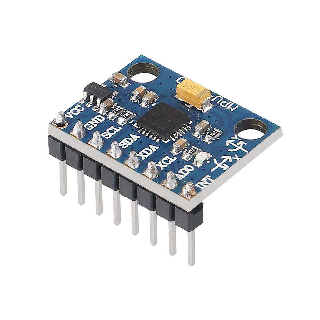 6PCS Pre-Soldered GY-521 MPU-6050 MPU6050 3 Axis Accelerometer Gyroscope Module 6 DOF 6-axis Accelerometer Gyroscope Sensor Module 16 Bit AD Converter Data Output IIC I2C