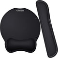 Upgrade Enlarge Superfine Fibre Soft Smooth Gel Ergonomic Mouse Pad Wrist Support and Keyboard Wrist Rest for