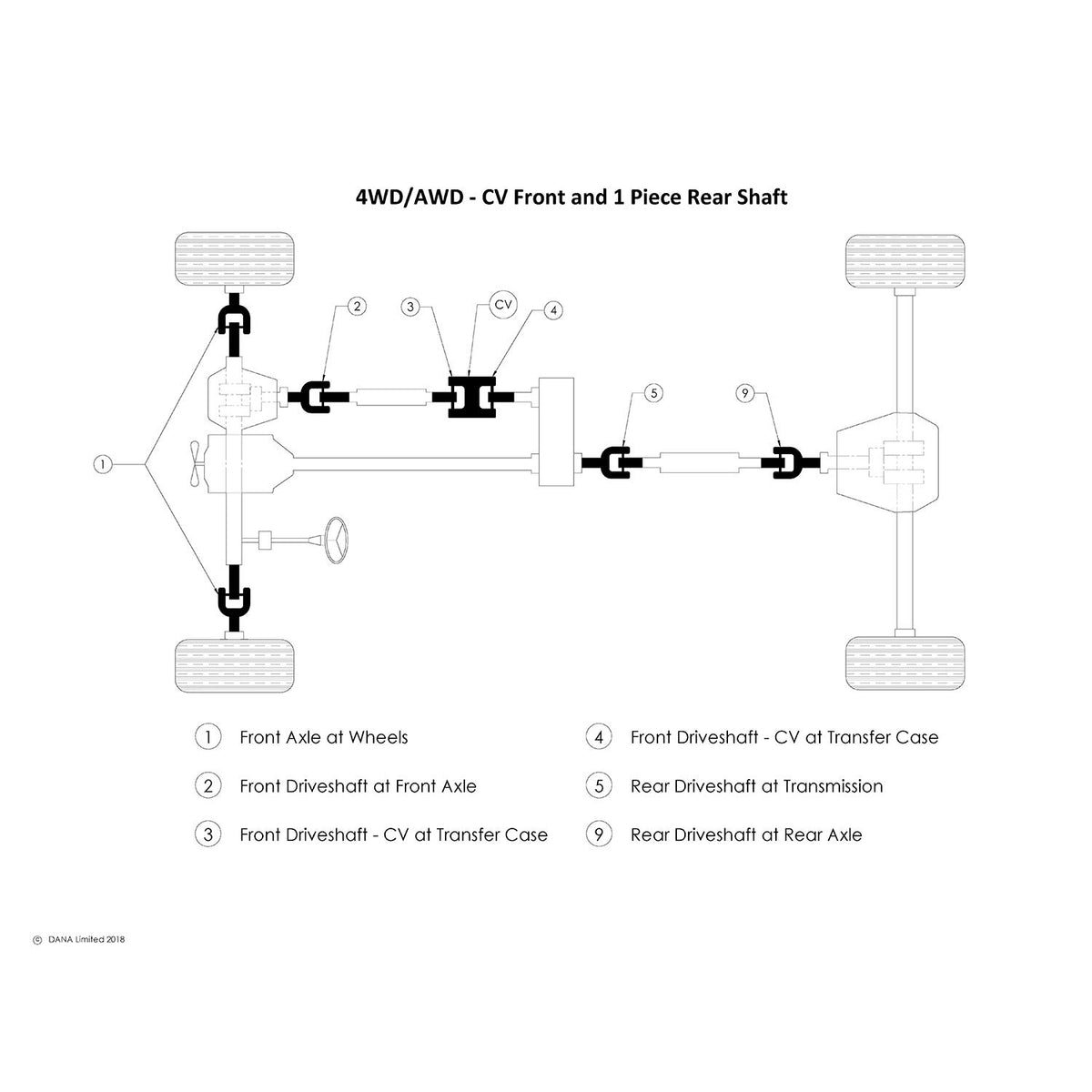 Spicer 5-3212X U-Joint Kit 1555WJ Series (ISR)