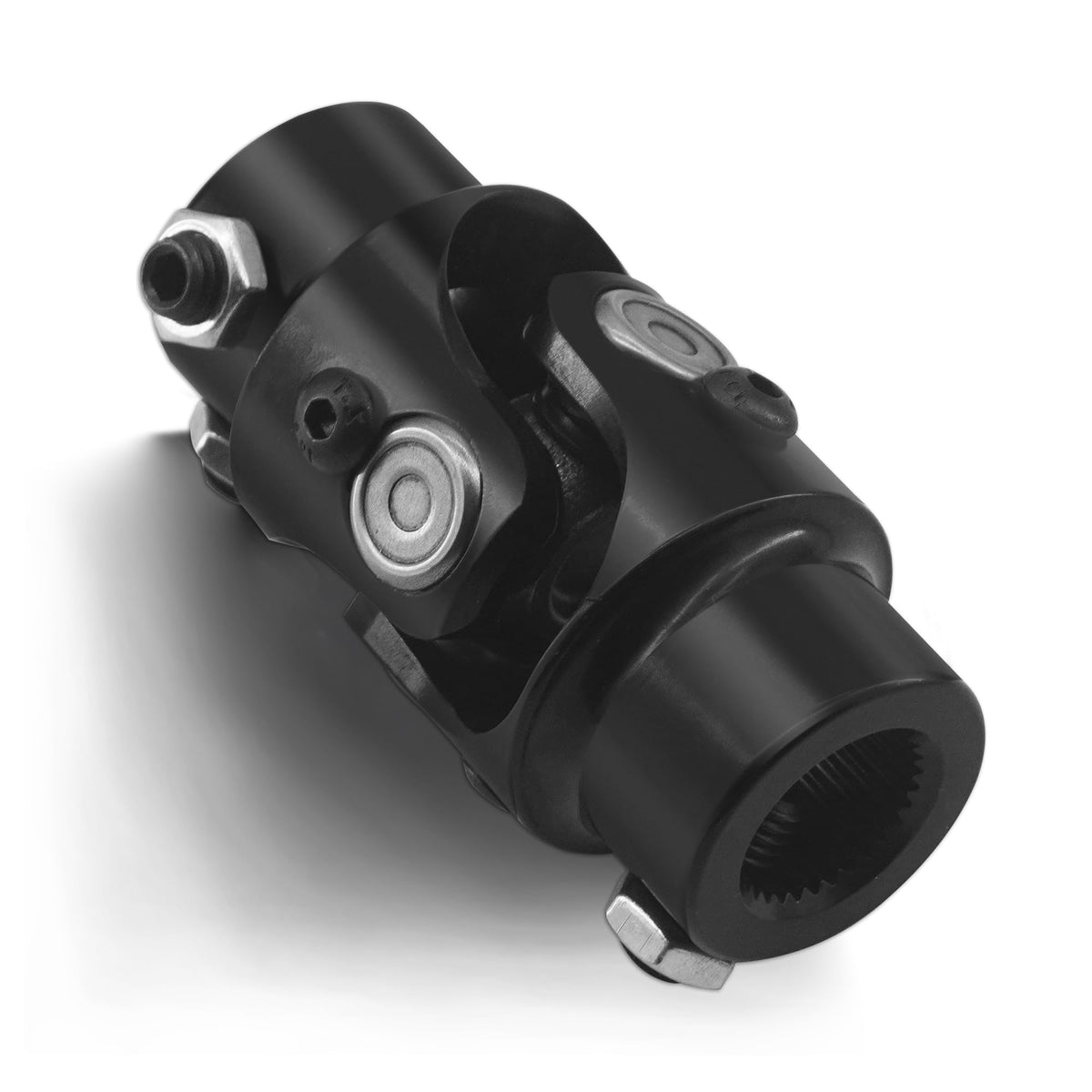RABROPAR 3/4" 30 Spline X 3/4" DD Single Steering Shaft Universal U Joint Coupler Black