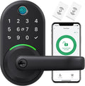 Smart Door Handle Lock with Keypad: Yamiry Fingerprint Smart Knob - Keyless Entry Digital Lock for Front Door