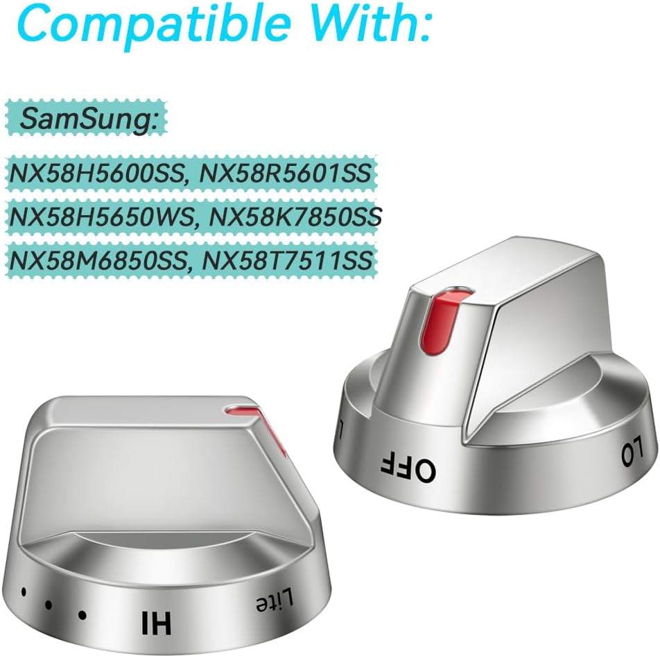 NX58H5600SS NX58R5601SS NX58H5650WS Replacement Knob for Samsung Range Oven