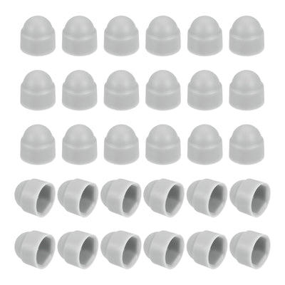 uxcell M4x7x9mm Nut Protection Cap Dome Acorn Hex Head Bolt Covers 50Pcs