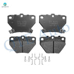 PM Auto Set of 8 Front-Rear Ceramic Brake Pad Replacement For 2003-2006 Pontiac Vibe Base GT