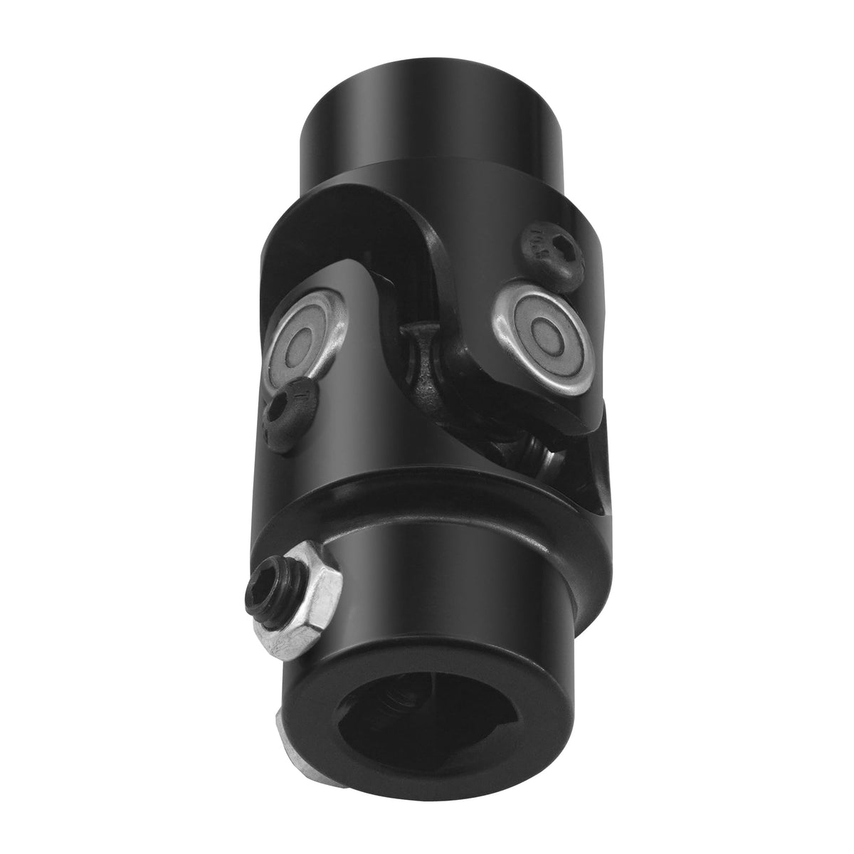 RABROPAR 3/4" 30 Spline X 3/4" DD Single Steering Shaft Universal U Joint Coupler Black