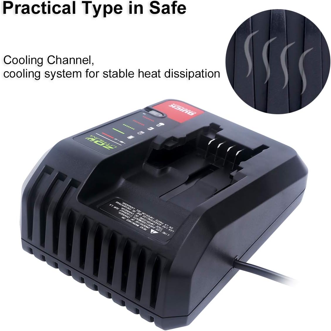 Biswaye PCC692L Rapid Charger Compatible with Porter Cable 20V Battery