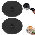 2 Pack 50mm Cleaning Disc Backflush Disc, Espresso Backflush Cleaning Disc Rubber Espresso Machine Blind Filter Backflush Cleaning Pad Disk Backflush Disk Backflush Disc for Espresso Makers, Black