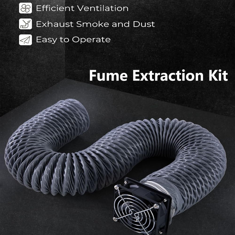 Creality Fan Extraction Kit for Ender Plus 3D Printer Enclosure with Fan Interface and Laser Engraver Enclosure.