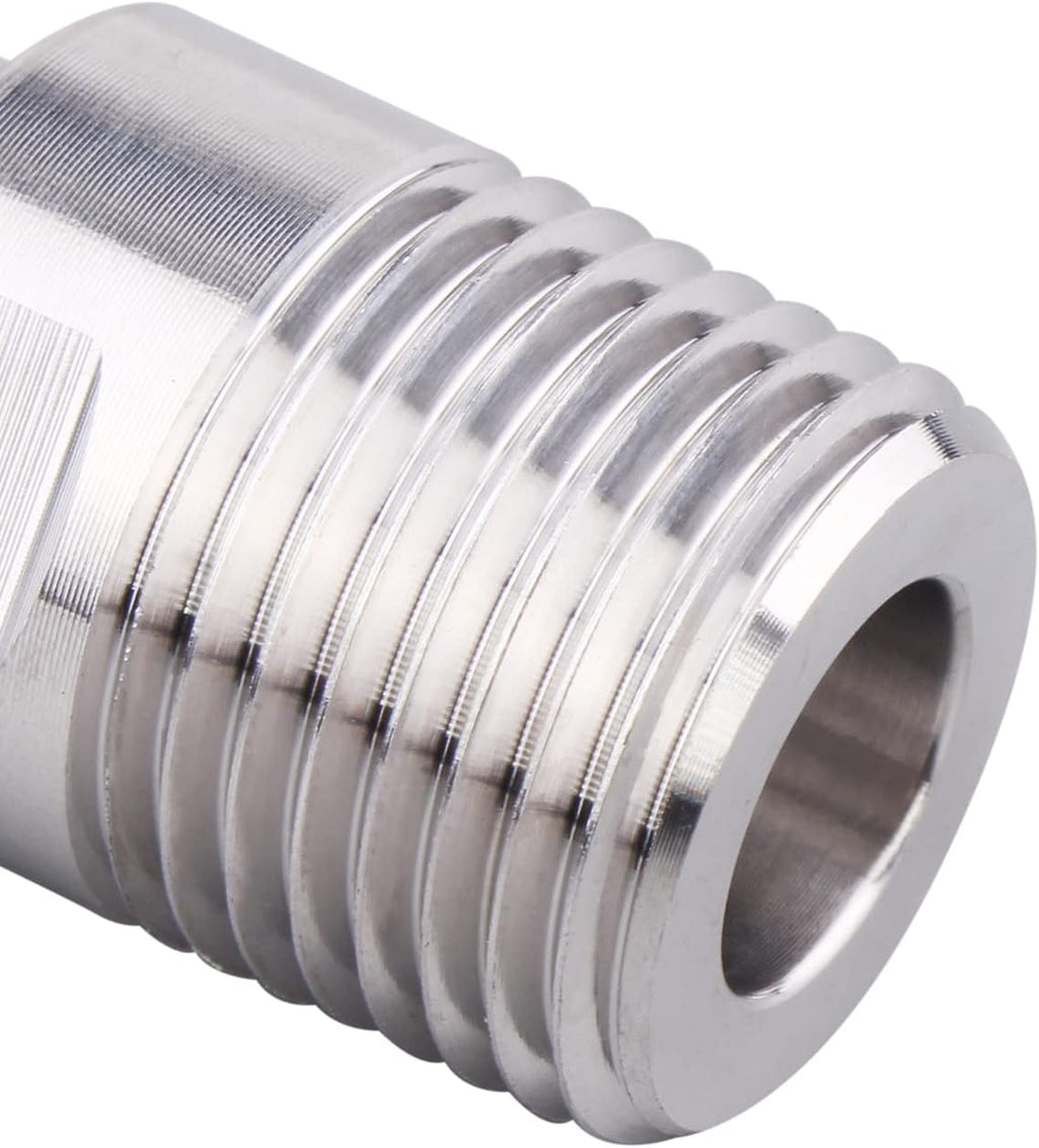 DERNORD 1/2" Tri clamp Adapter to 1/2 inch MNPT Thread Ferrule Sanitary Pipe Fitting
