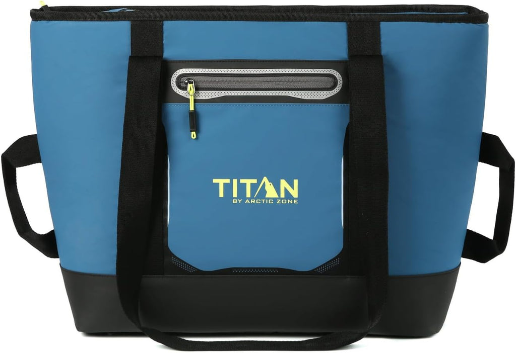 Titan 30 Can Cooler Tote, Keeps Ice Up to 3 Days | Insulated bag, leak proof lining, shoulder straps, water and stain