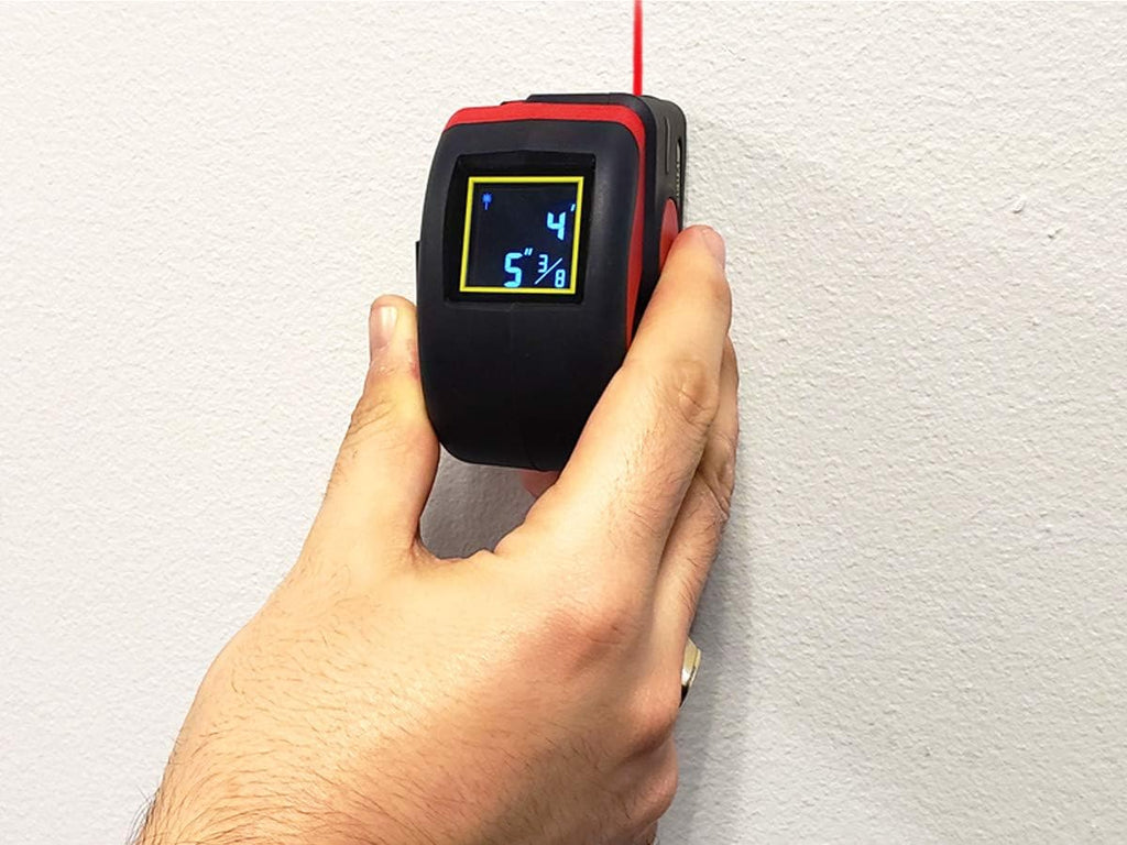 LTM2X Laser Tape Measure 2-in-1, 65 Ft Laser Measure and 16 Ft Tape Measure with Large, Easy Read Backlit Digital