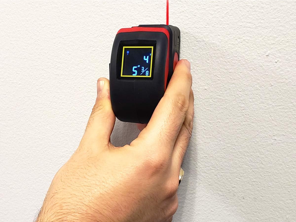 LTM2X Laser Tape Measure 2-in-1, 65 Ft Laser Measure and 16 Ft Tape Measure with Large, Easy Read Backlit Digital