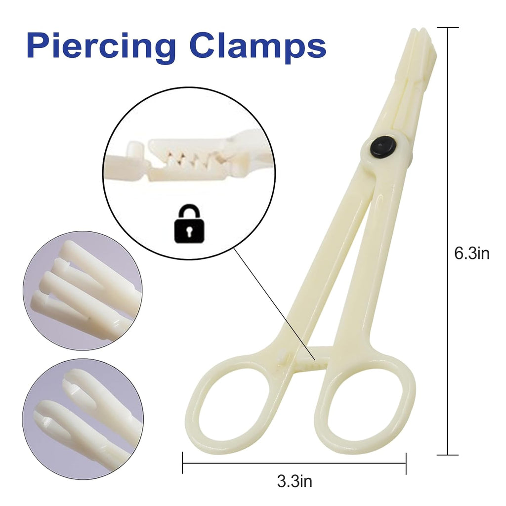16G Piercing Needles Kit - Yugui 43pcs Ear Nose Piercing Kits Supplies