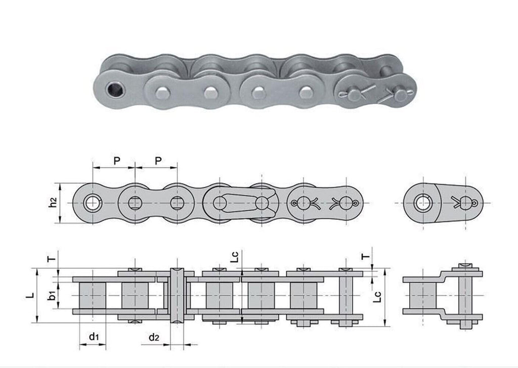 Jeremywell 140 Standard Roller Chain Connecting Link (4PCS)