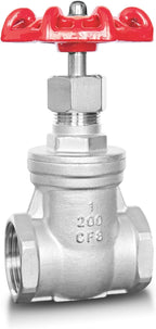 1" NPT Gate Valve, Heavy Duty, Stainless Steel, Female Thread, DN25