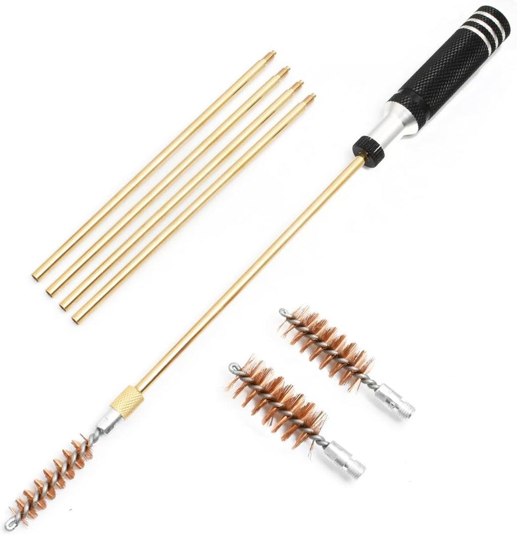 Shotgun Cleaning Kit for 12, 20, 410 Gauge | Bronze Brushes, Brass Adaptor, Cotton Mops, Cleaning Pick, Patch Holder