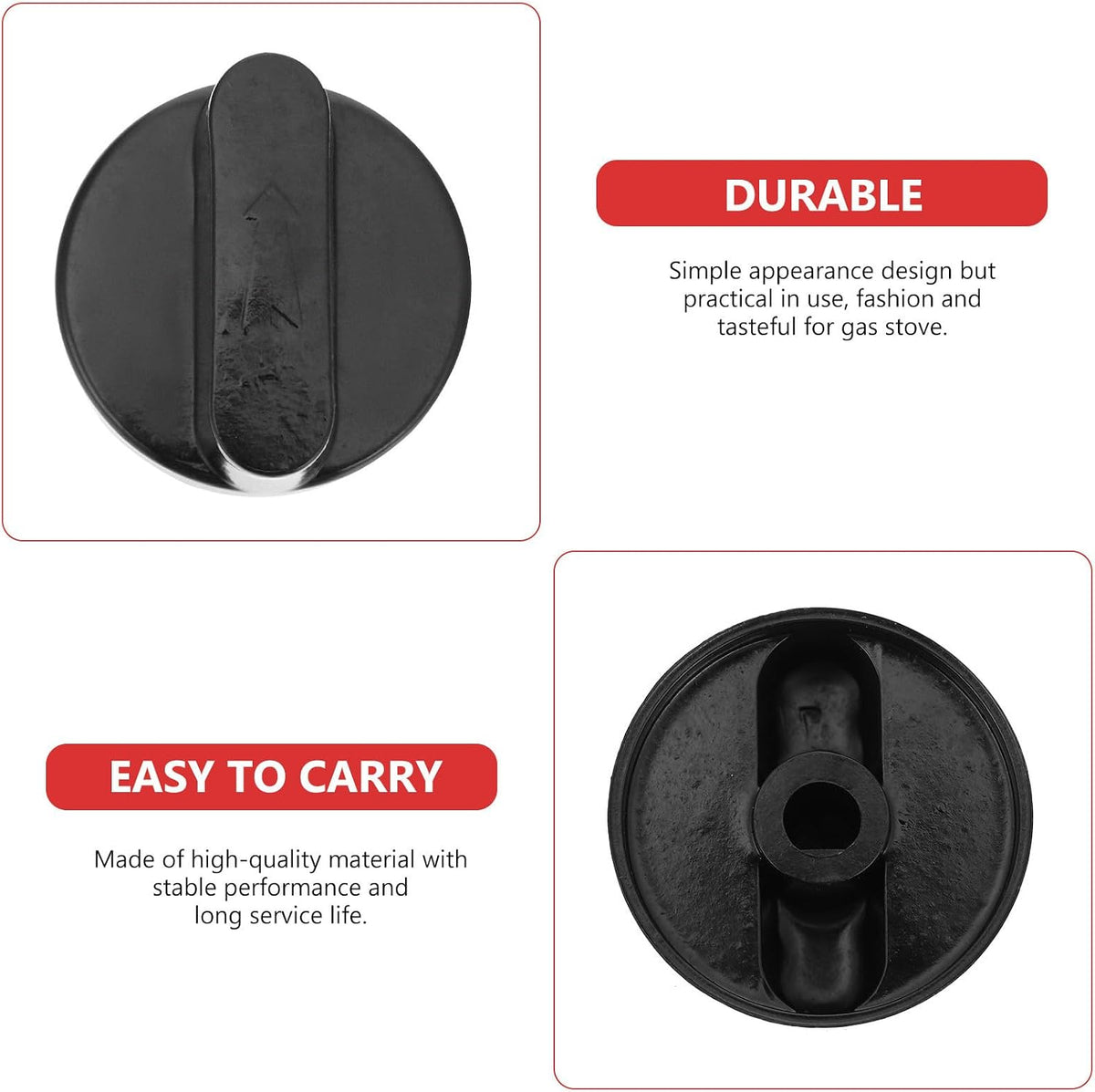 10pcs Plastic Gas Stove Knobs Rotary Range Control Replacement Parts