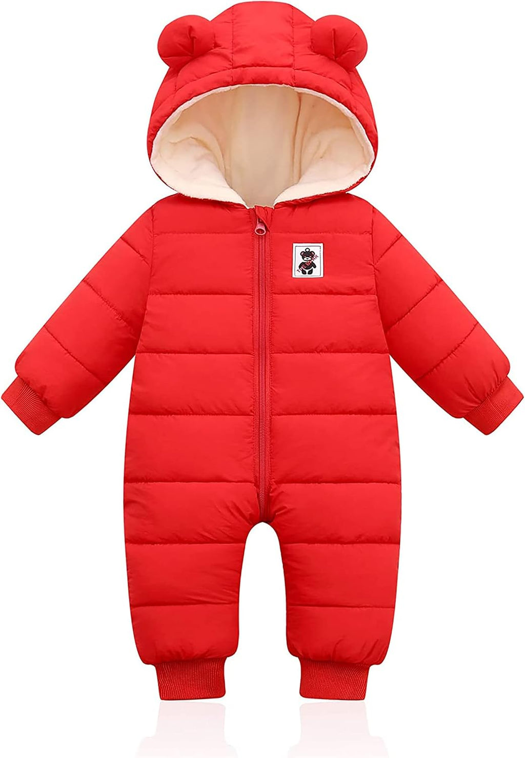 Baby Clothes Cute Infant Toddler Snowsuit Warm Newborn Boy Girl Winter Coats Hooded Zip Jumpsuit