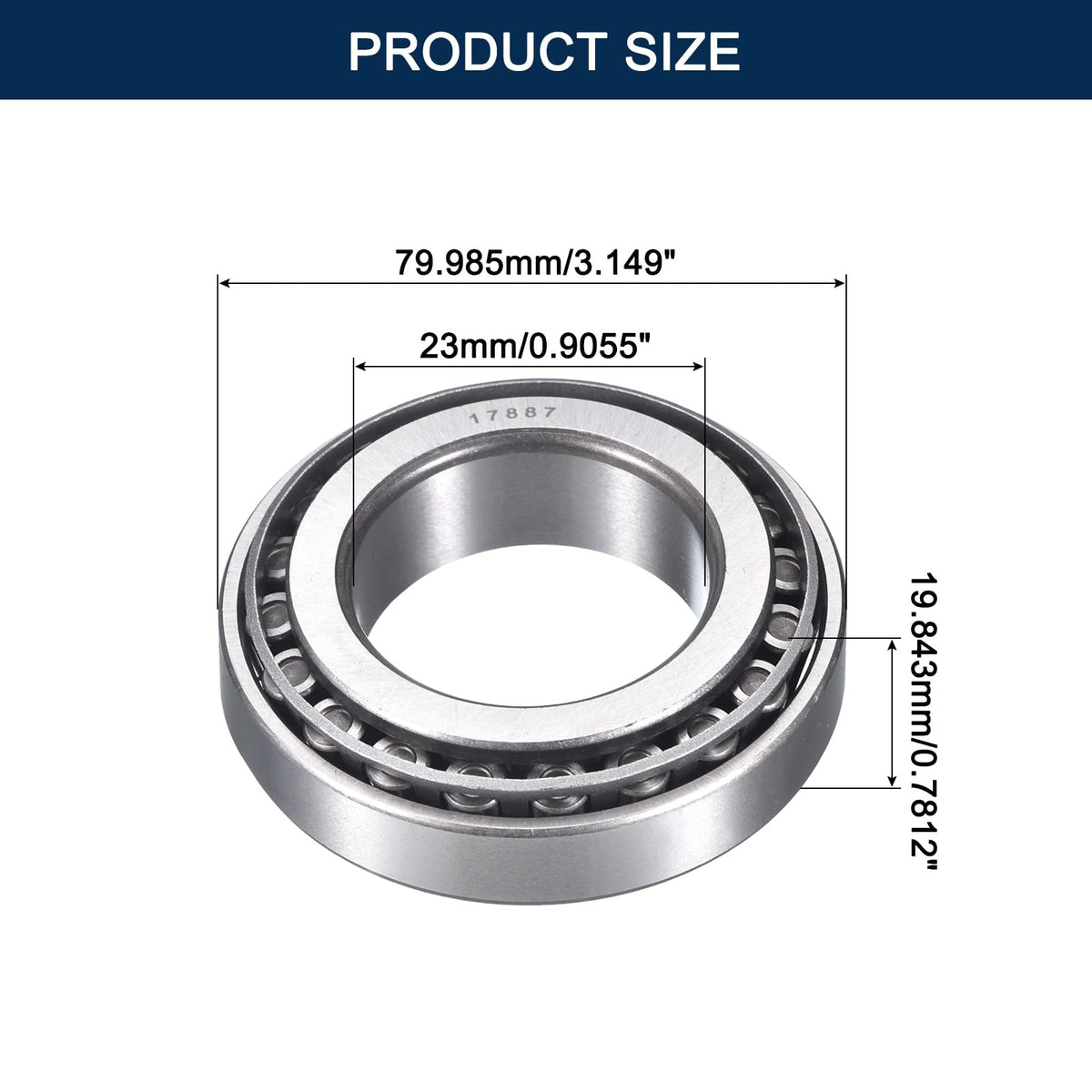 HIPicco 17887/31 Tapered Roller Bearing Cone and Cup Set