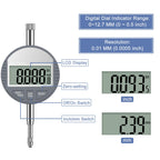 HDLNKAK Digital Dial Indicator Bore Gauges Set (2"-6"/0.0005") - Blue Case
