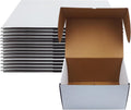 13x10x6 inch Shipping Box Set of 15, White Corrugated Cardboard Mailer Box