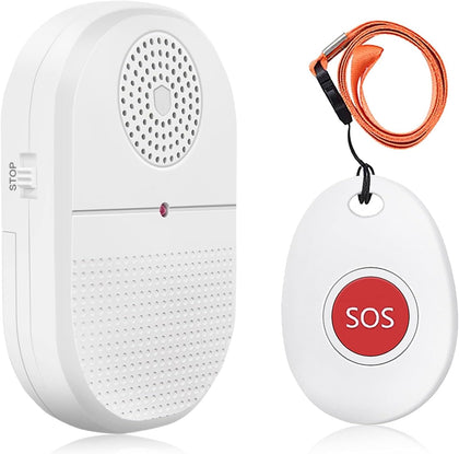 Wireless Caregiver Pager Call Button Nurse Alert System Call Bell for Home/Elderly/Patient Emergency Vibration Pager