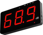 SW-525A Sound Level Meter Tester 30-130db Large Screen Red LCD Display Wall Hanging Type Decibel Noise Measuring with Alarm (Sound Level Meter)