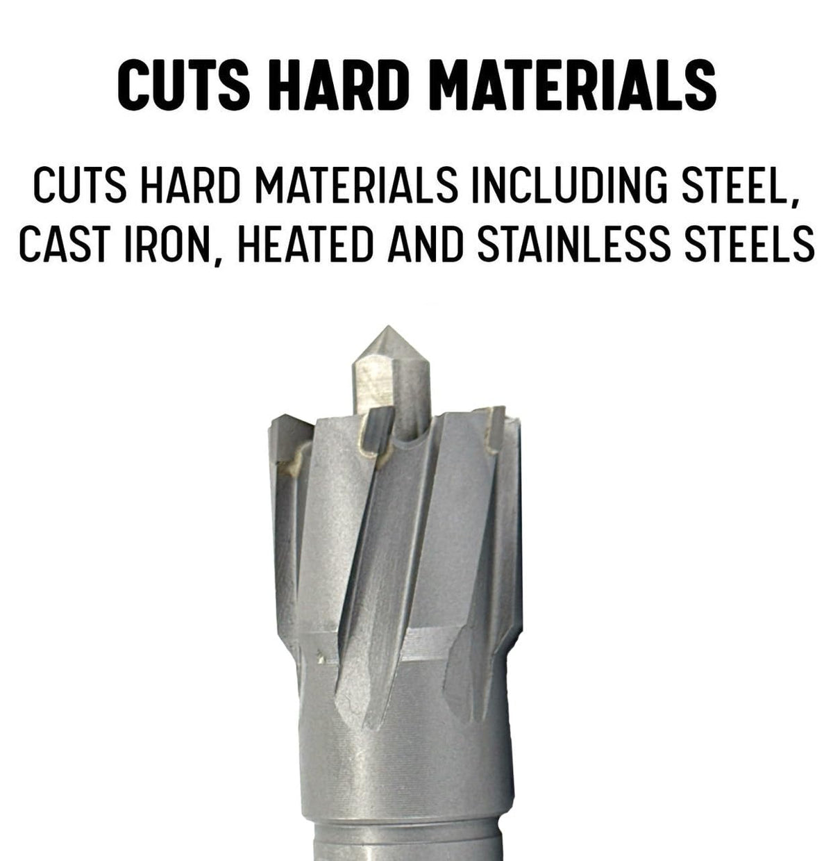 Drill America 9/16" X 1" Carbide Tipped Annular Cutter with Pilot, CTC Series
