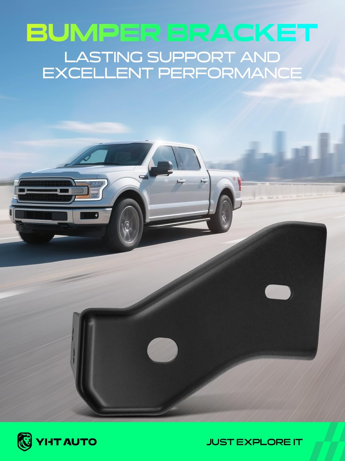 YHTAUTO Front Outer Driver Side Bumper Bracket for Nissan